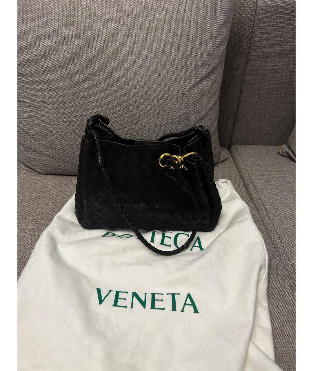 BOTTEGA VENETA Коричневая кожаная сумка через плечо, фото 2