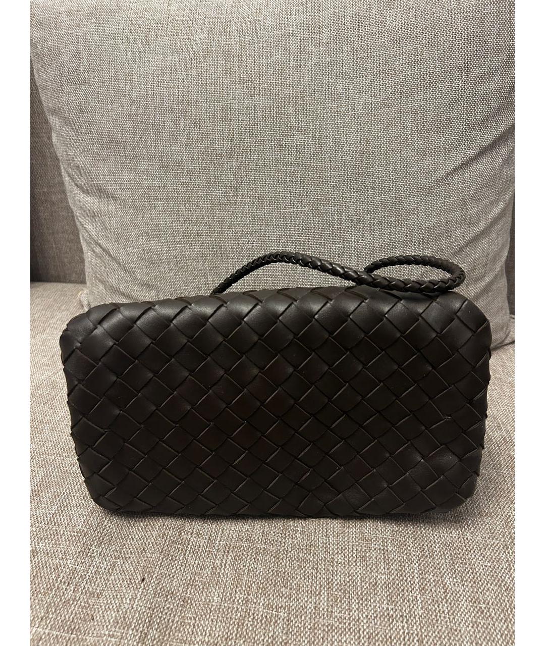 BOTTEGA VENETA Коричневая кожаная сумка через плечо, фото 3