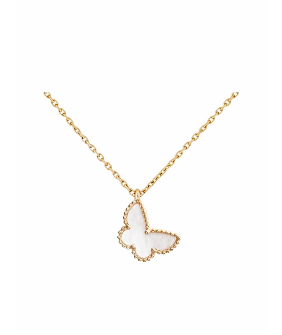 VAN CLEEF & ARPELS Белая подвеска из желтого золота, фото 1