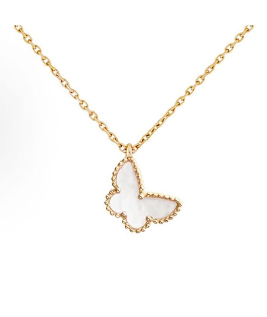 VAN CLEEF & ARPELS Белая подвеска из желтого золота, фото 3