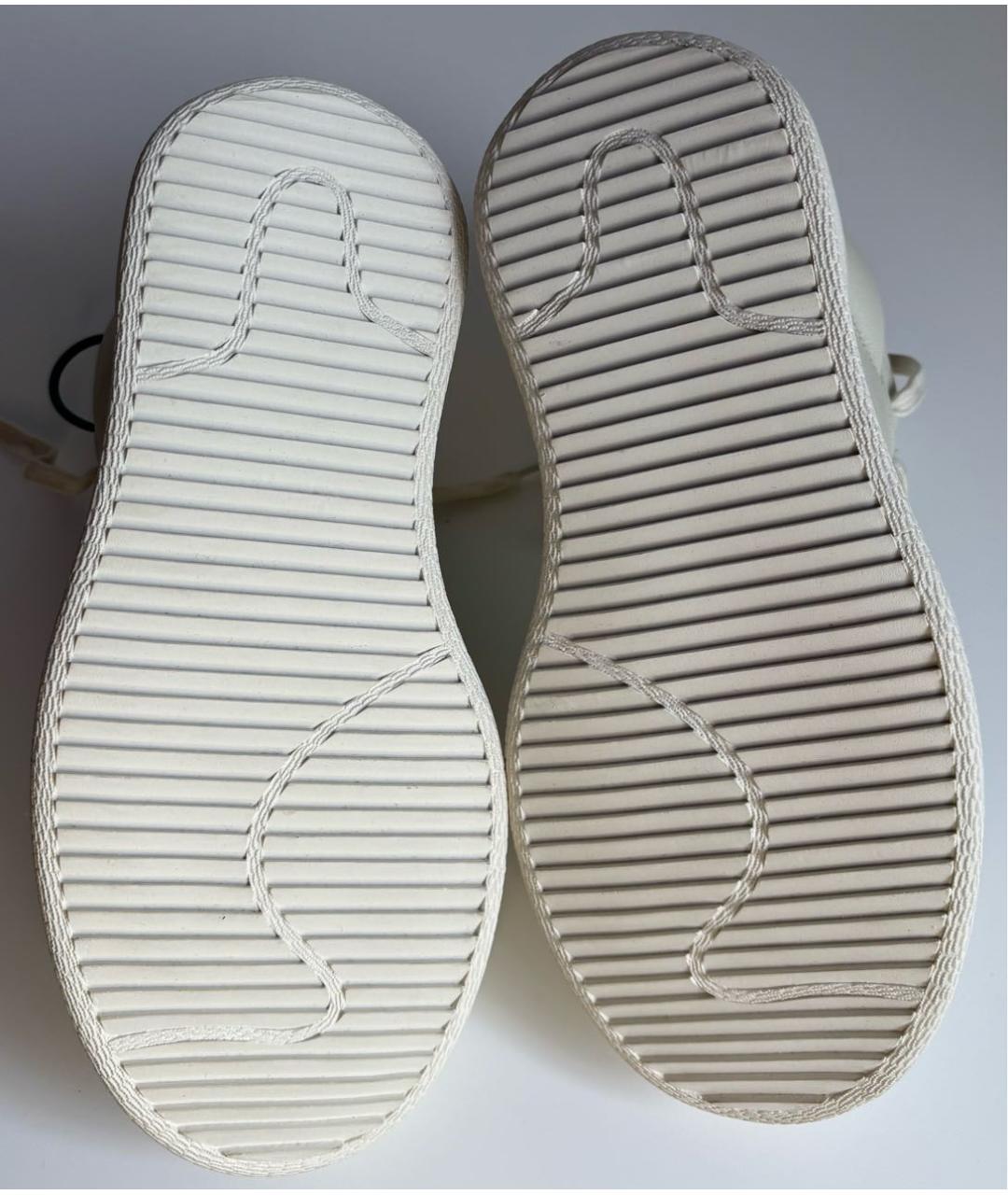 ADIDAS BY RICK OWENS Бежевые высокие кроссовки / кеды, фото 5