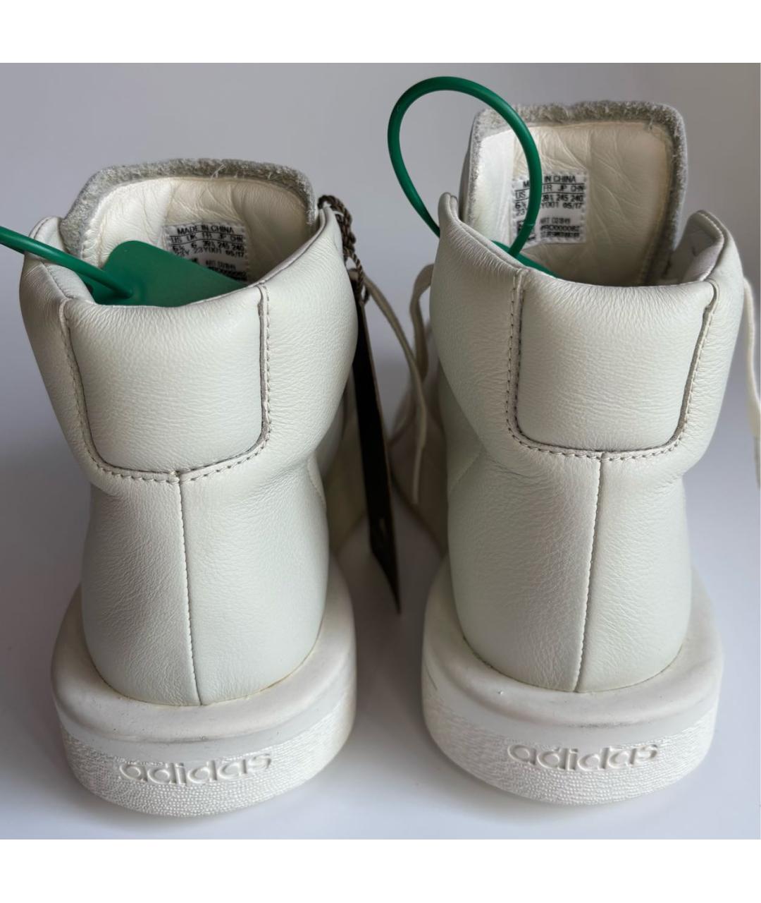 ADIDAS BY RICK OWENS Бежевые высокие кроссовки / кеды, фото 3