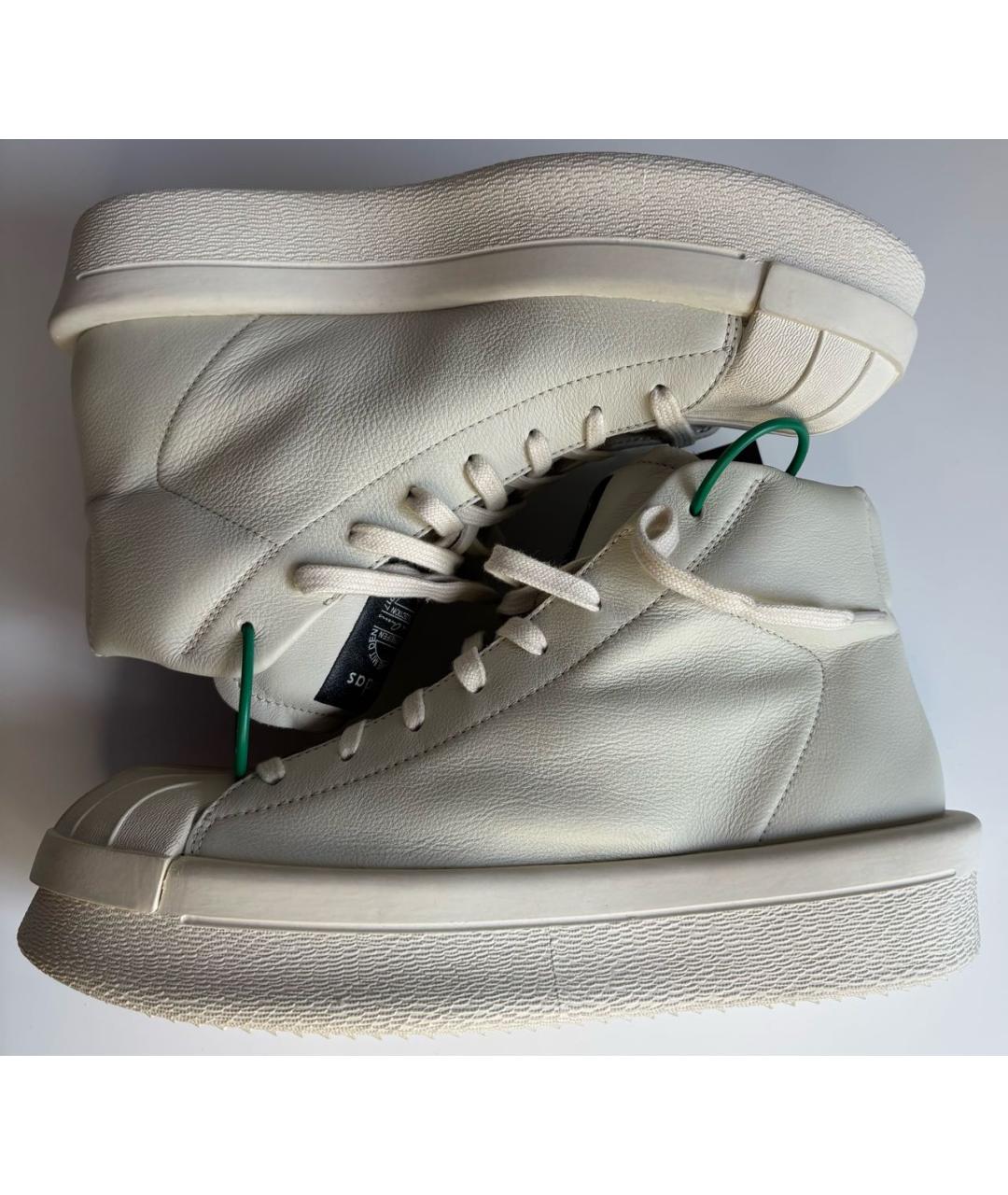 ADIDAS BY RICK OWENS Бежевые высокие кроссовки / кеды, фото 4
