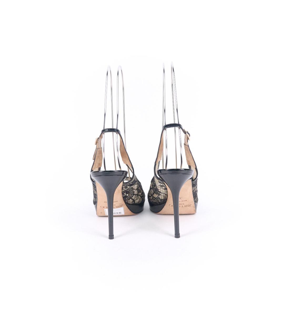 JIMMY CHOO Черные текстильные туфли, фото 4
