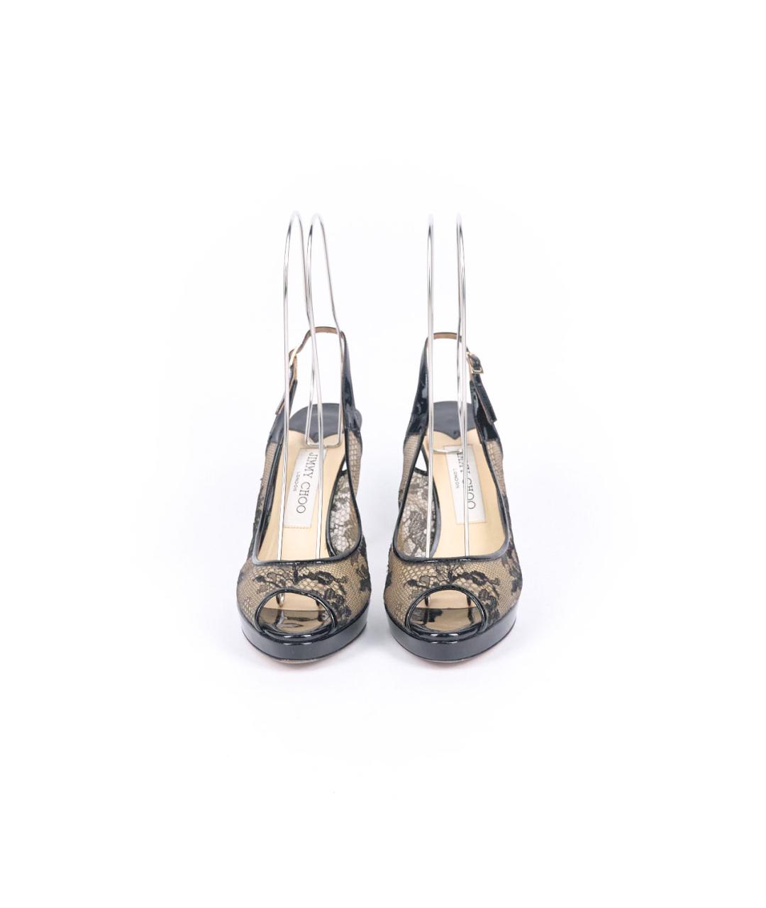 JIMMY CHOO Черные текстильные туфли, фото 2