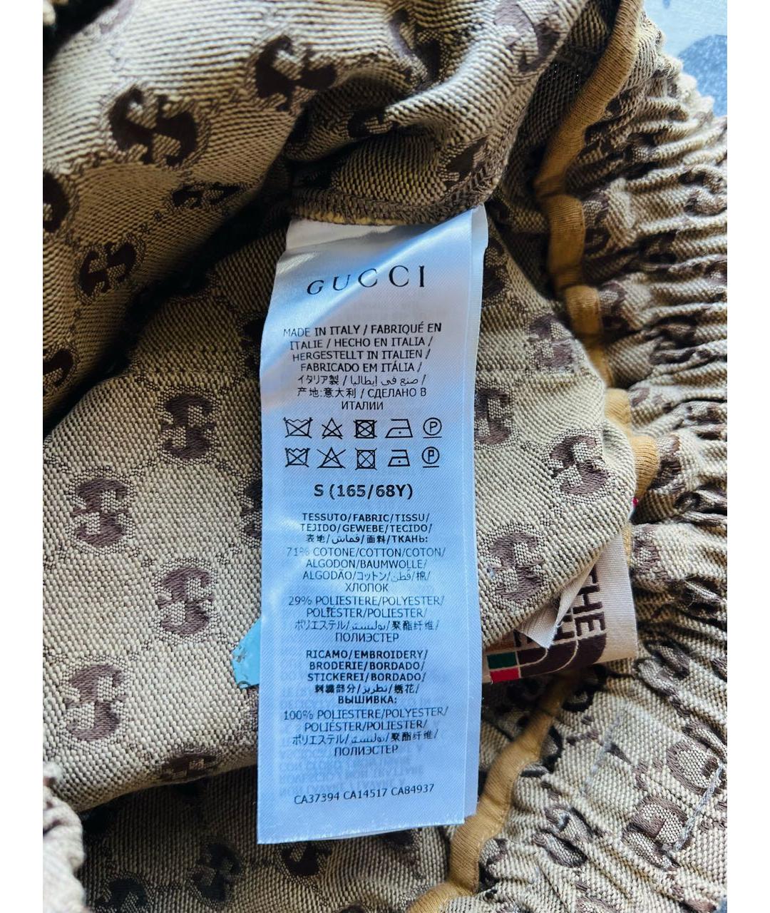 GUCCI Бежевые хлопковые шорты, фото 5