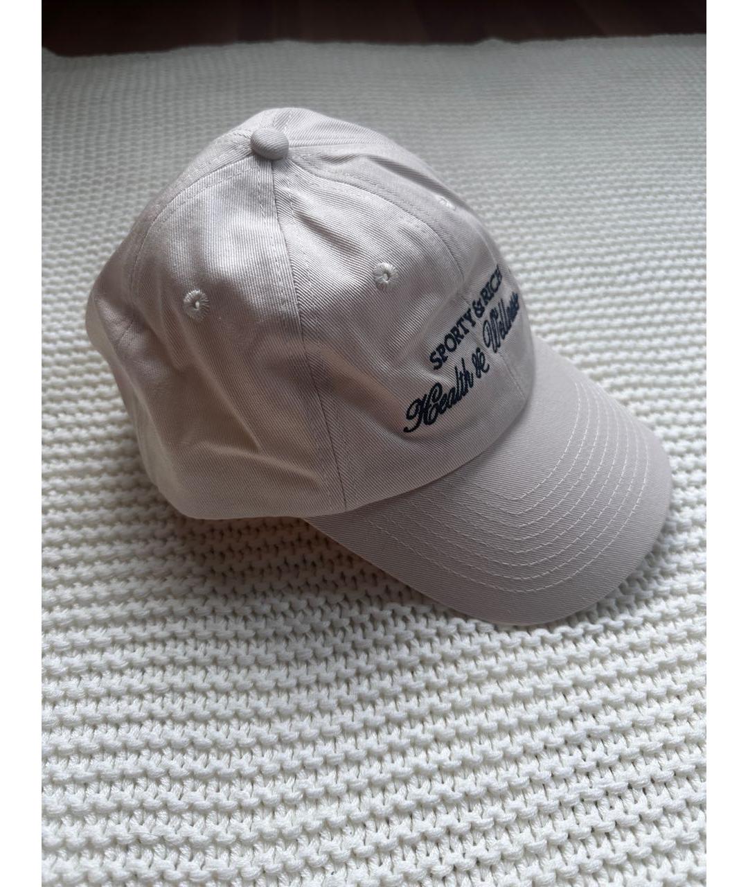 SPORTY AND RICH Бежевая хлопковая кепка/бейсболка, фото 3
