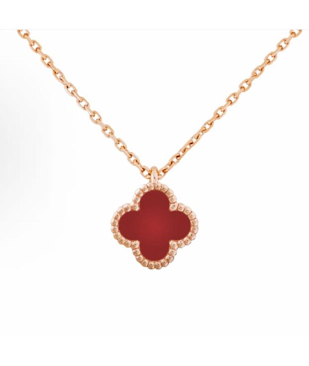VAN CLEEF & ARPELS Бордовая подвеска из розового золота, фото 4