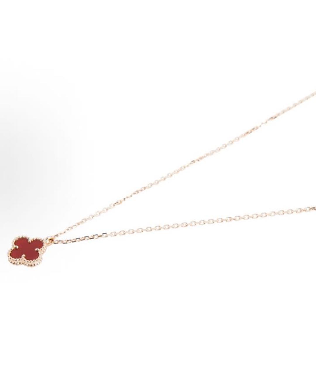 VAN CLEEF & ARPELS Бордовая подвеска из розового золота, фото 2