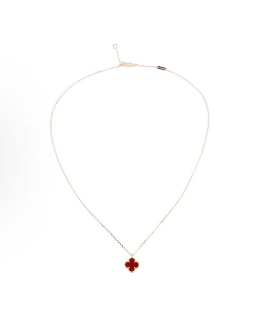 VAN CLEEF & ARPELS Бордовая подвеска из розового золота, фото 3