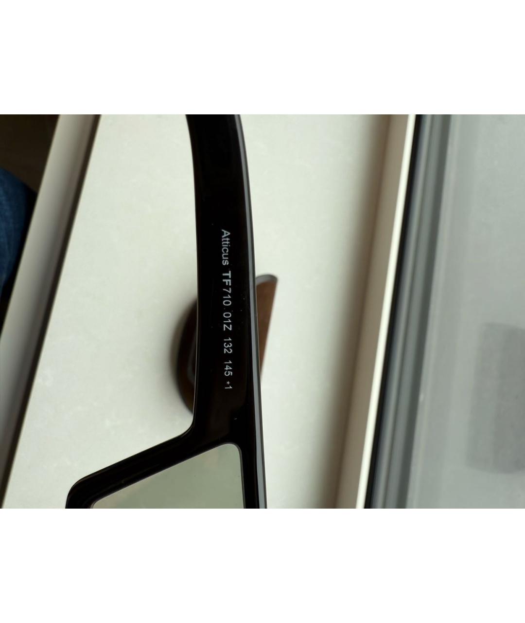 TOM FORD Черные пластиковые солнцезащитные очки, фото 5