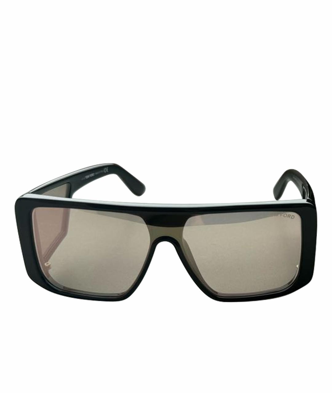 TOM FORD Черные пластиковые солнцезащитные очки, фото 1
