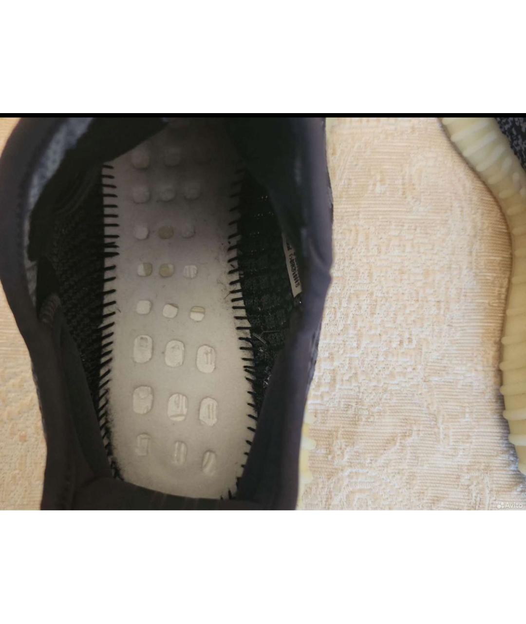 YEEZY Антрацитовые синтетические кроссовки, фото 6