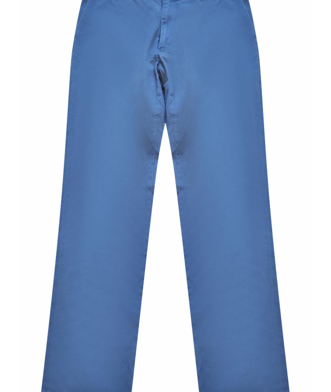 POLO RALPH LAUREN Голубые хлопковые повседневные брюки, фото 1