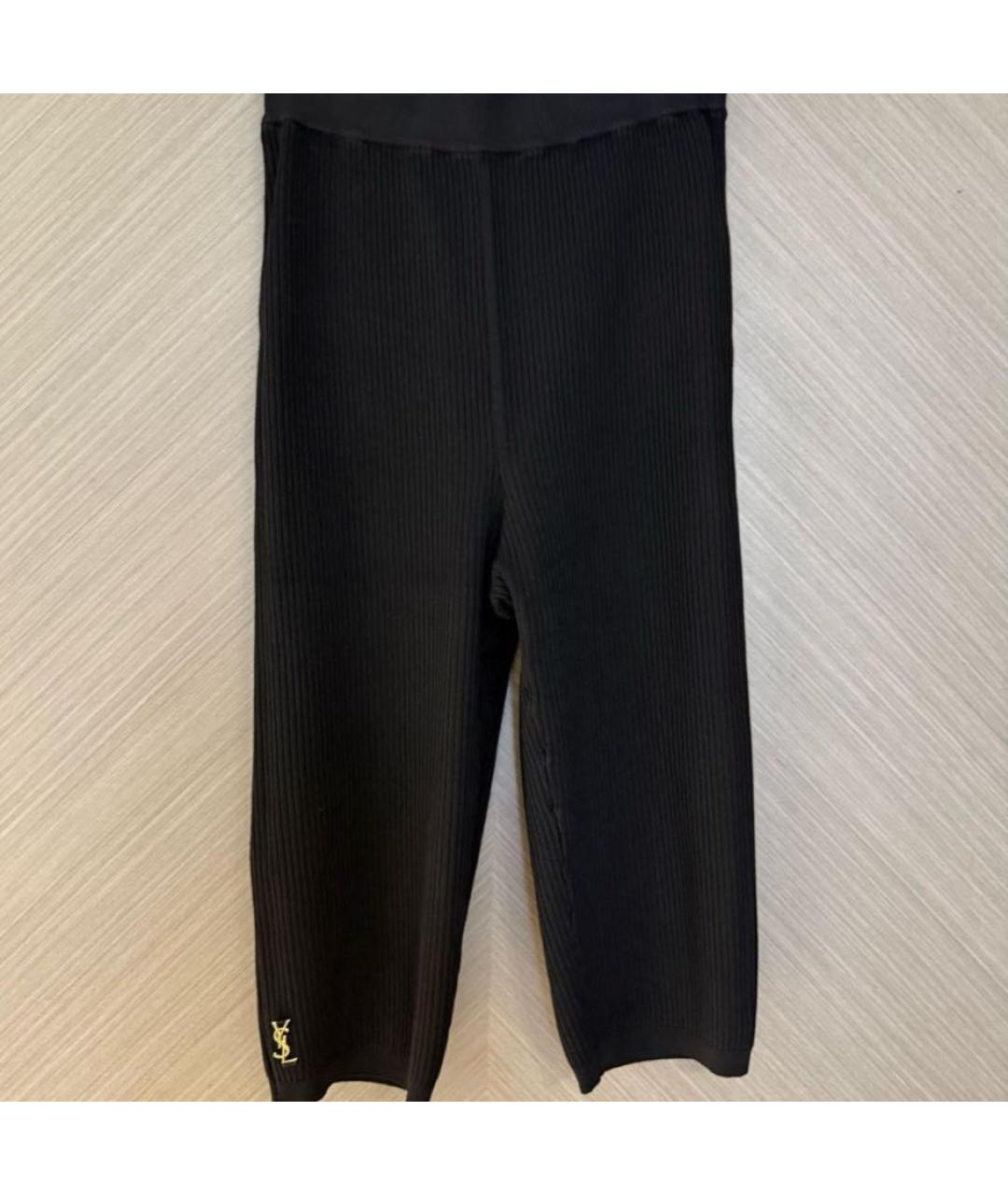 SAINT LAURENT Черные капри, фото 4