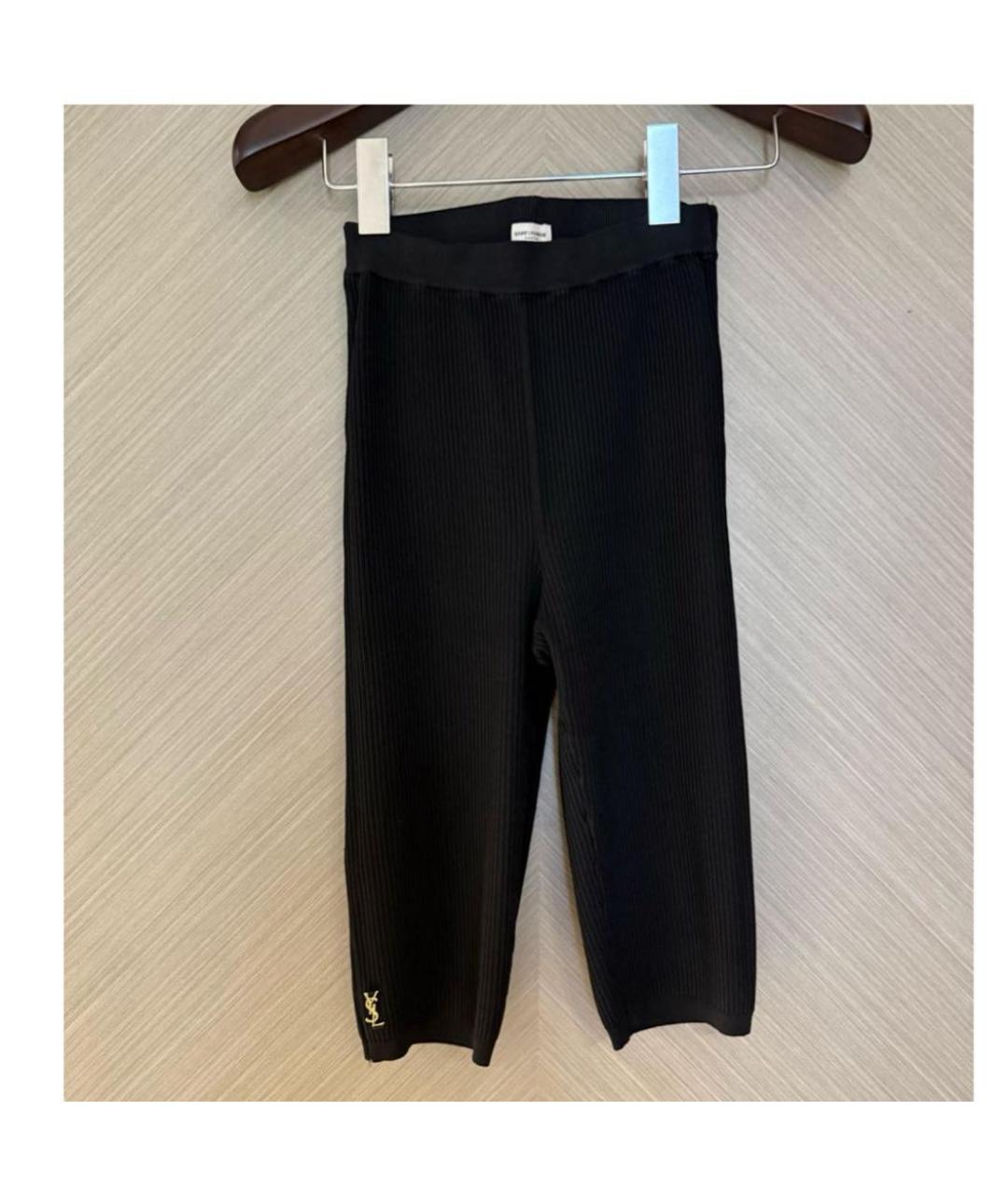SAINT LAURENT Черные капри, фото 3