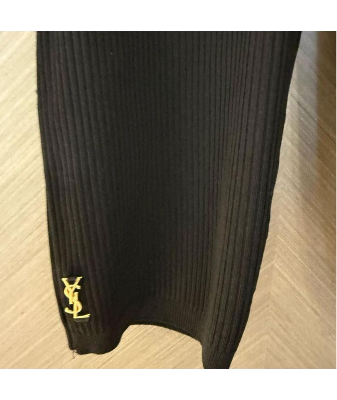 SAINT LAURENT Черные капри, фото 5