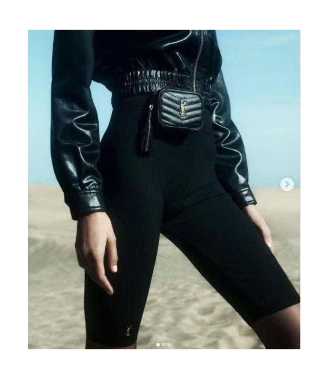 SAINT LAURENT Черные капри, фото 2