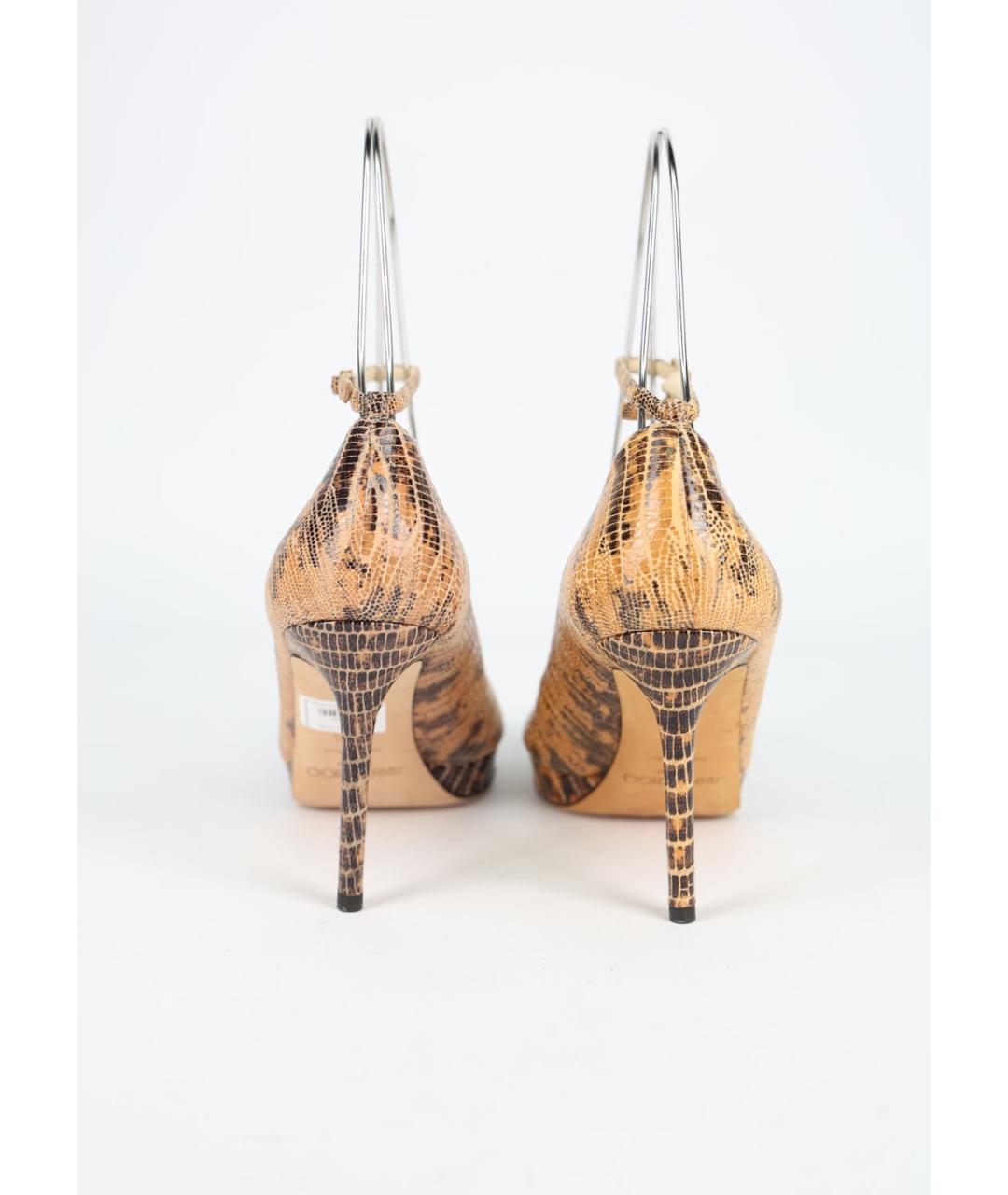 JIMMY CHOO Коричневые кожаные туфли, фото 4