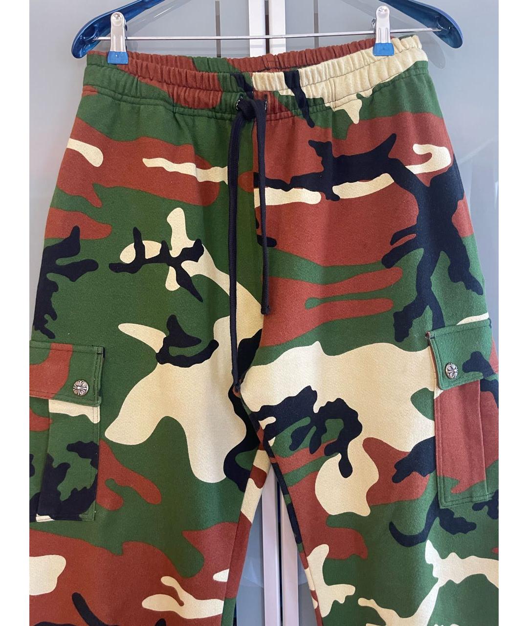CHROME HEARTS Мульти хлопковые брюки широкие, фото 3
