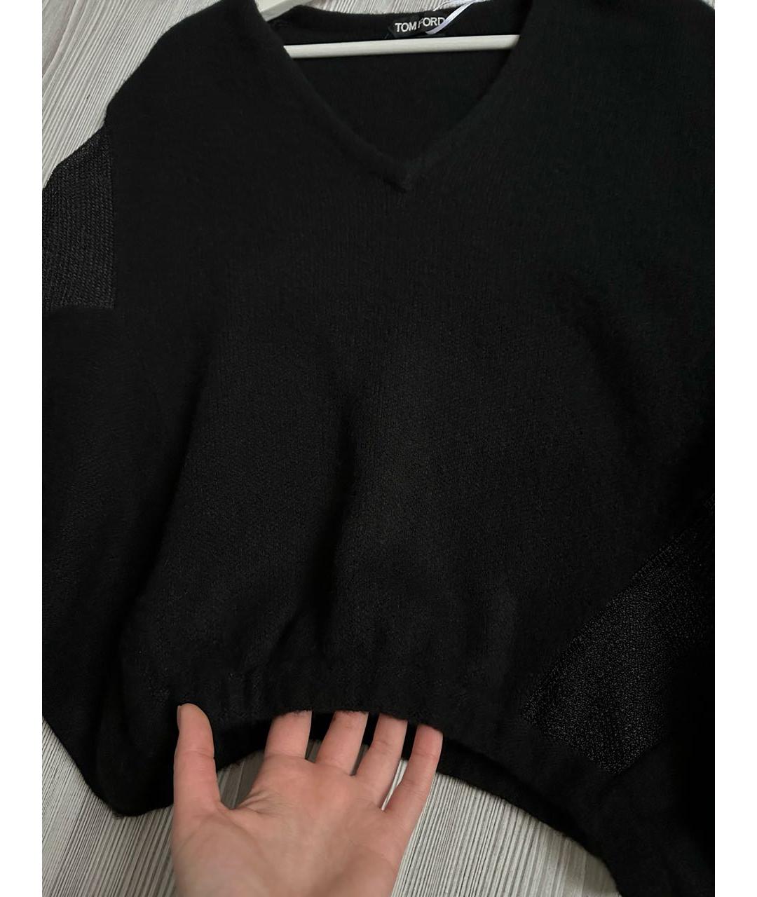 TOM FORD Черный кашемировый джемпер / свитер, фото 3