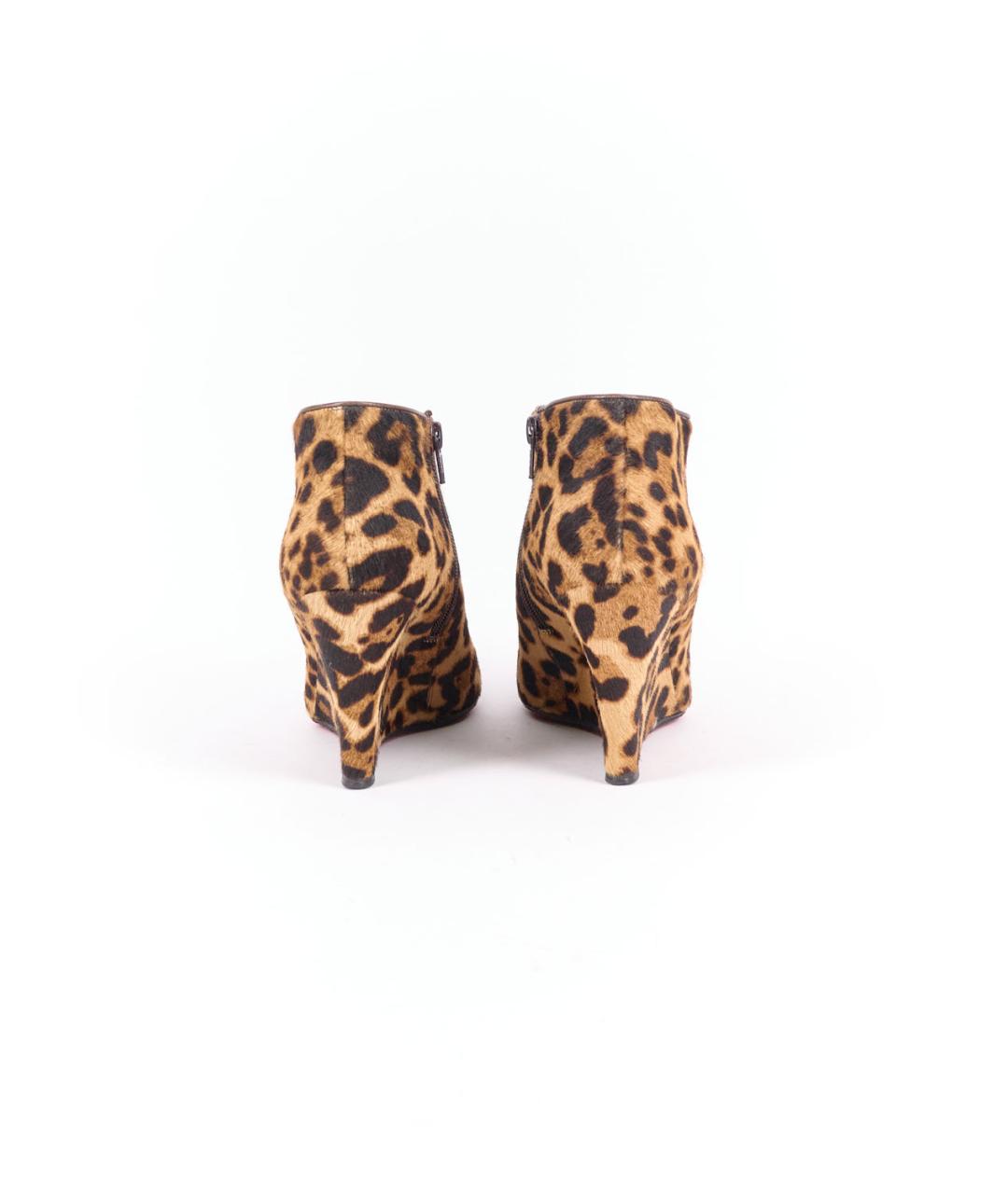 CHRISTIAN LOUBOUTIN Коричневые ботильоны, фото 4