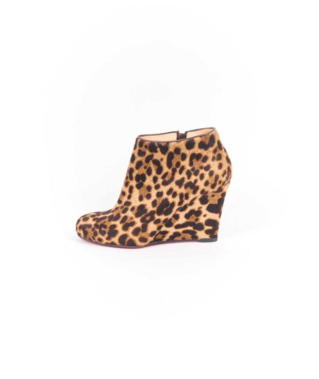 CHRISTIAN LOUBOUTIN Коричневые ботильоны, фото 6
