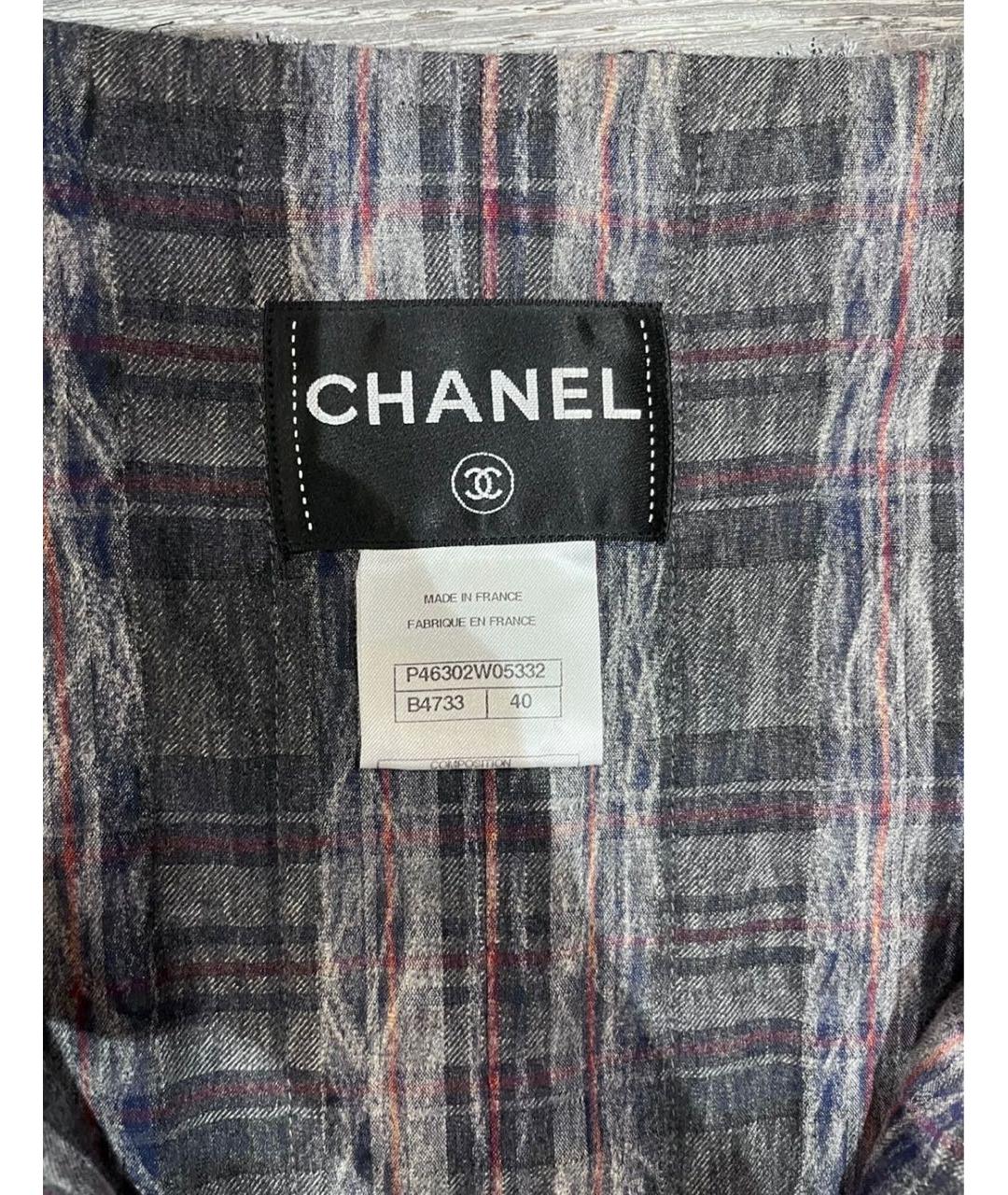 CHANEL Шерстяной жакет/пиджак, фото 3