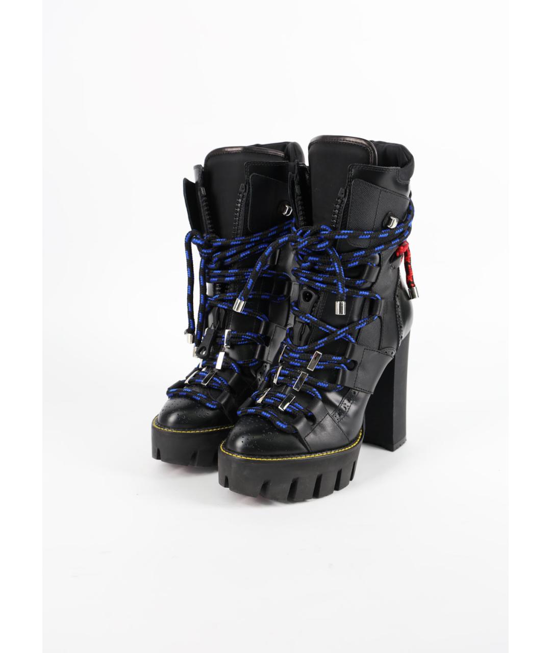 DSQUARED2 Черные кожаные ботильоны, фото 3
