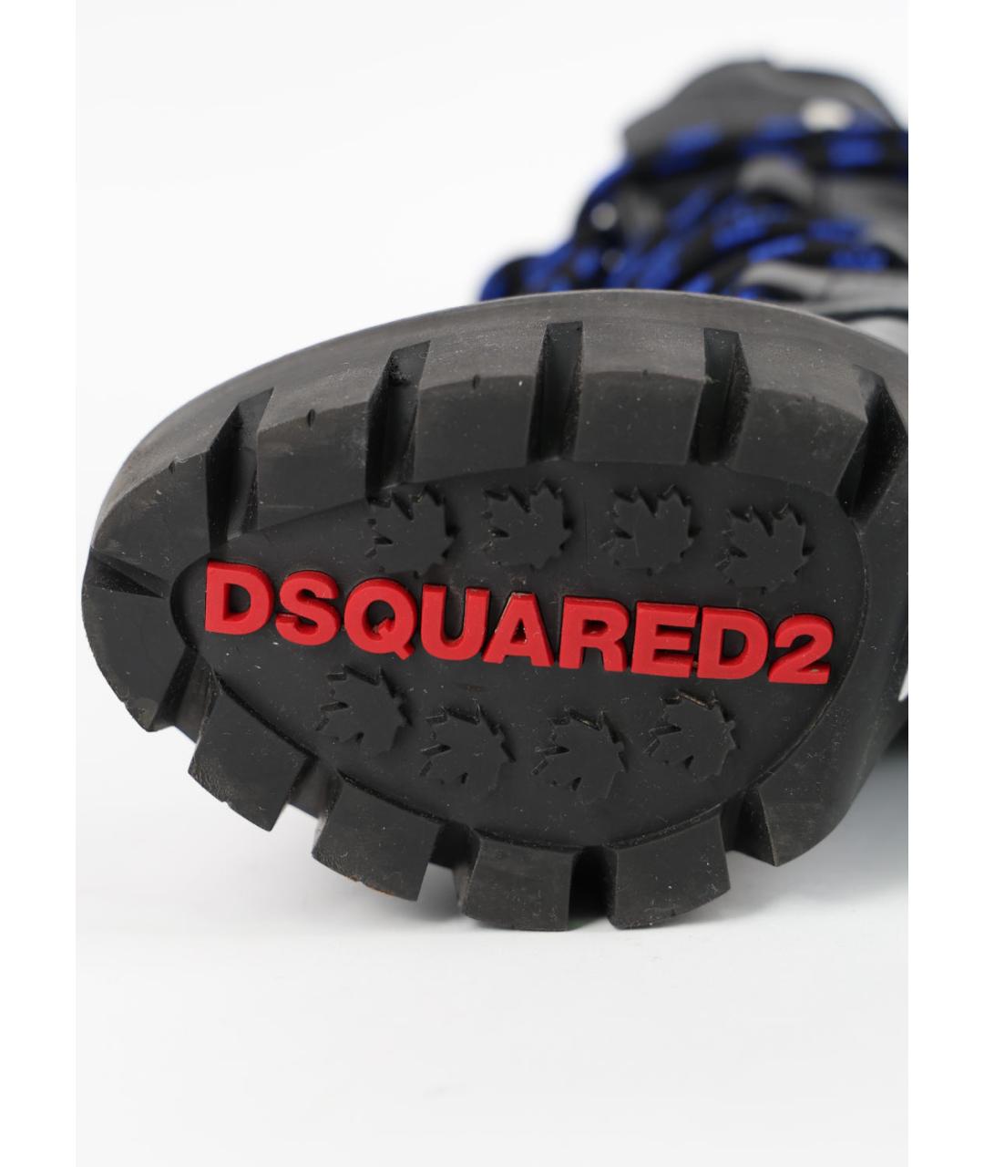 DSQUARED2 Черные кожаные ботильоны, фото 5