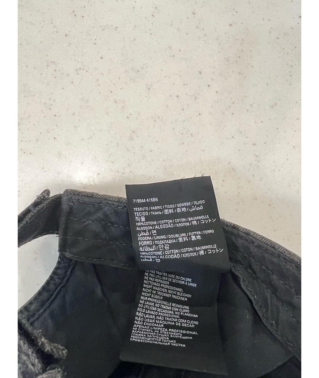 BALENCIAGA Черная хлопковая кепка/бейсболка, фото 3