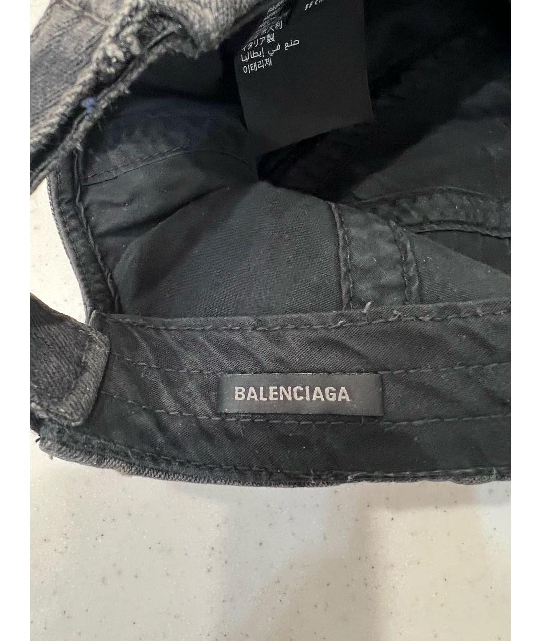 BALENCIAGA Черная хлопковая кепка/бейсболка, фото 5
