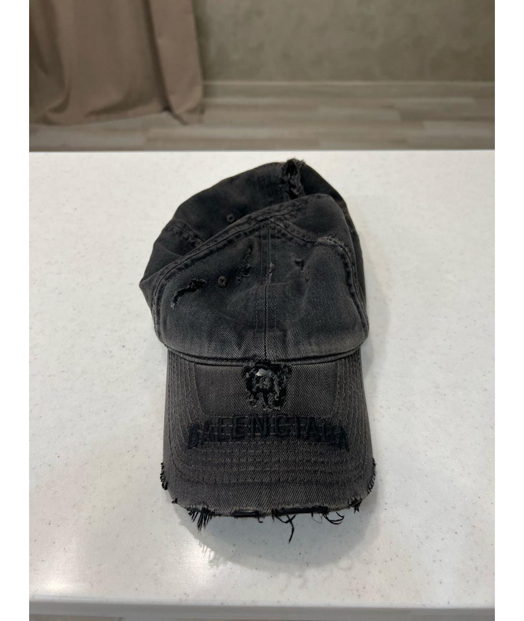 BALENCIAGA Черная хлопковая кепка/бейсболка, фото 2