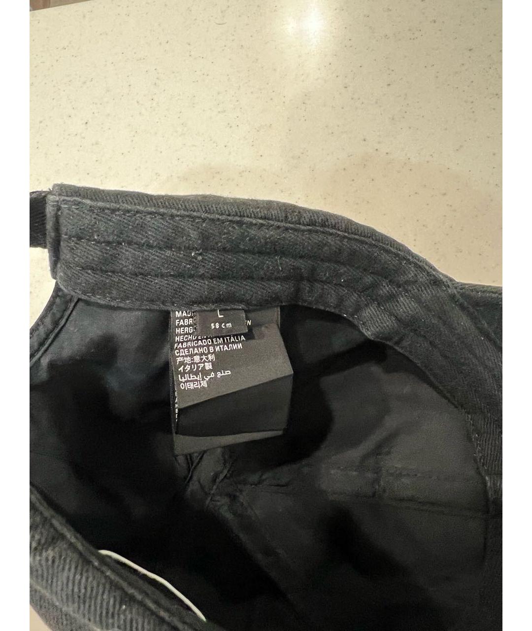 BALENCIAGA Черная хлопковая кепка, фото 6