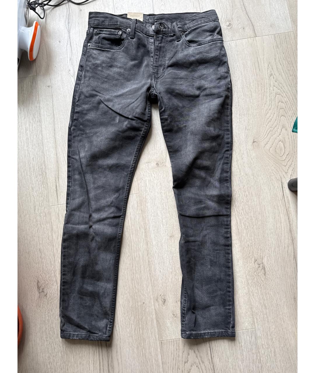 LEVI'S Серые хлопковые джинсы скинни, фото 6
