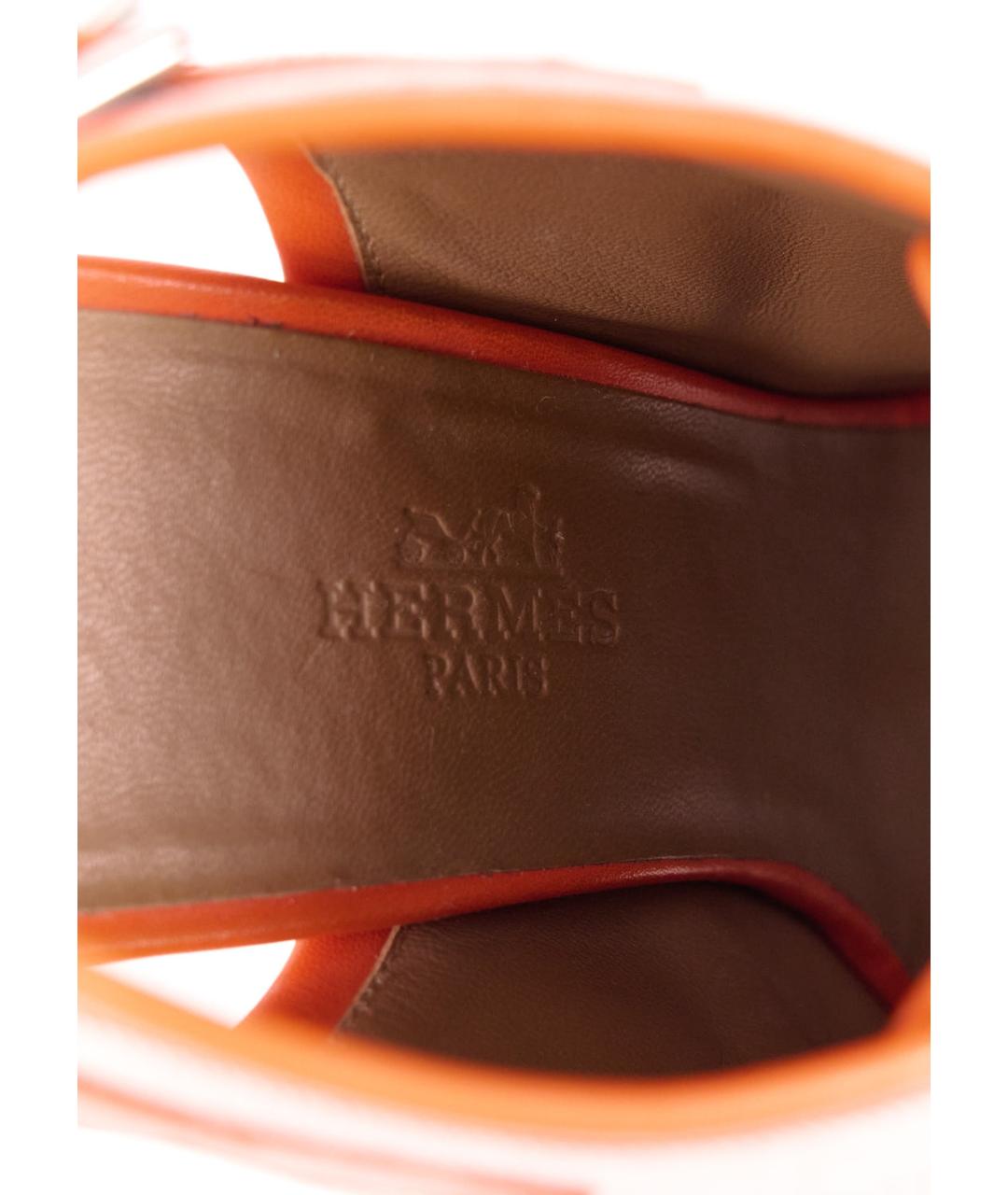 HERMES Бежевые текстильные ботильоны, фото 5