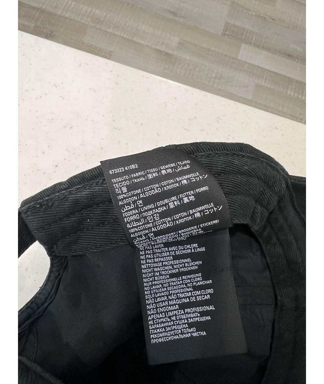 BALENCIAGA Черная хлопковая кепка, фото 8