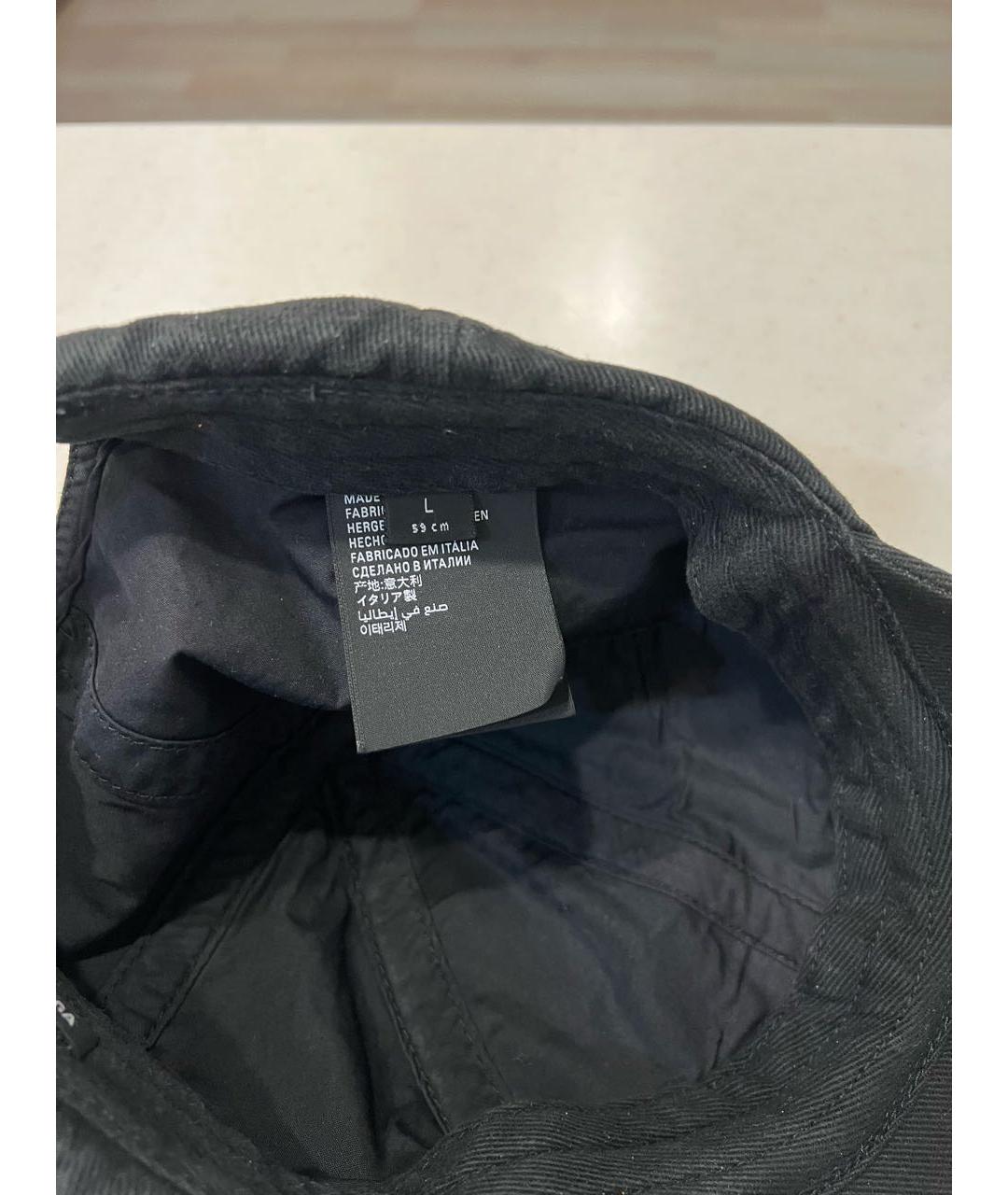 BALENCIAGA Черная хлопковая кепка, фото 5