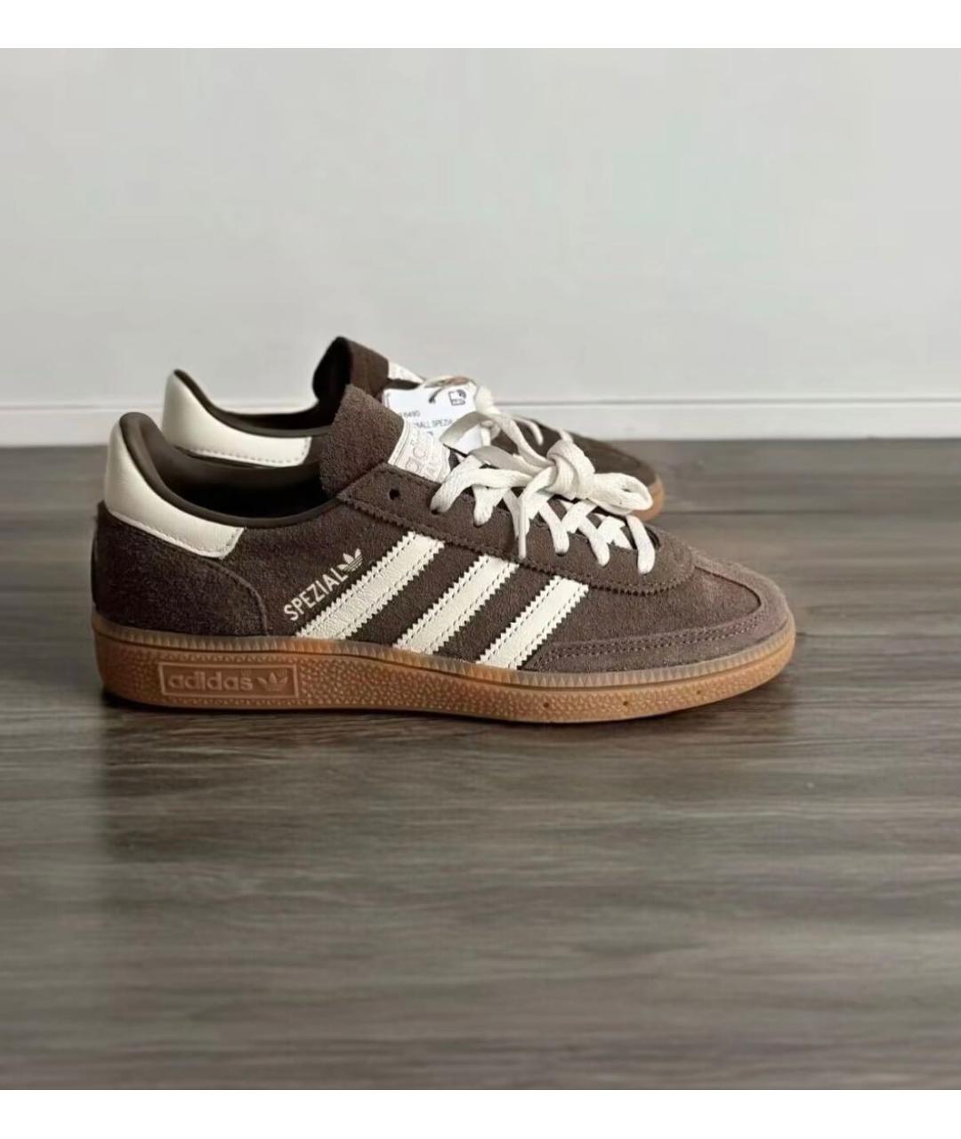 ADIDAS Коричневые замшевые кроссовки, фото 5