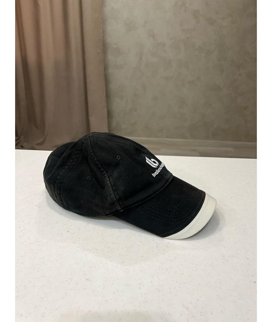 BALENCIAGA Черная хлопковая кепка/бейсболка, фото 2