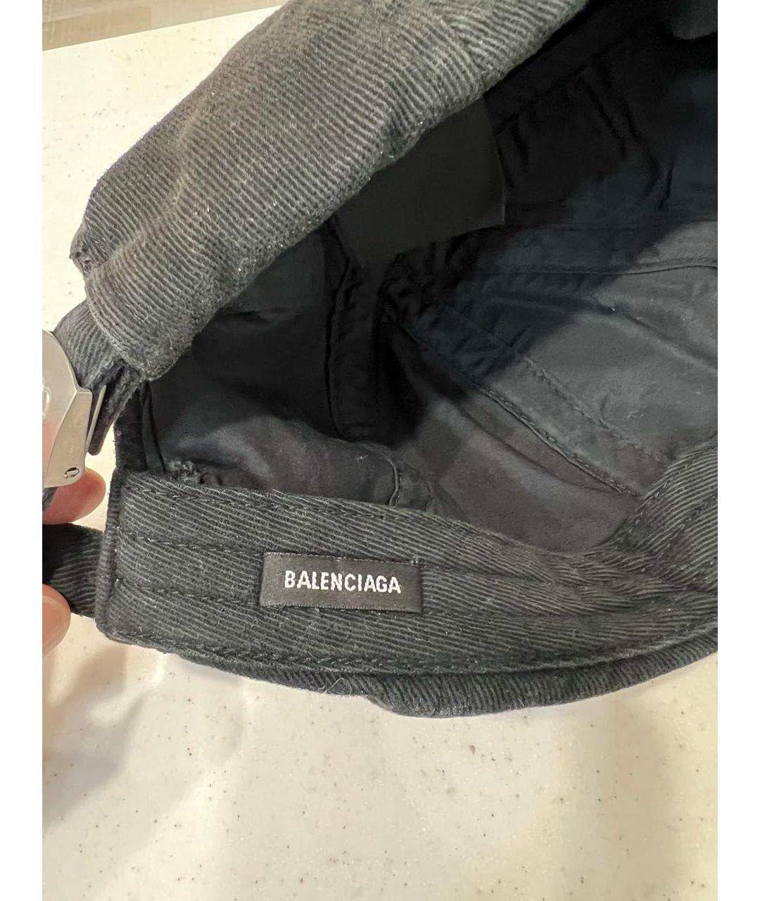 BALENCIAGA Черная хлопковая кепка/бейсболка, фото 6