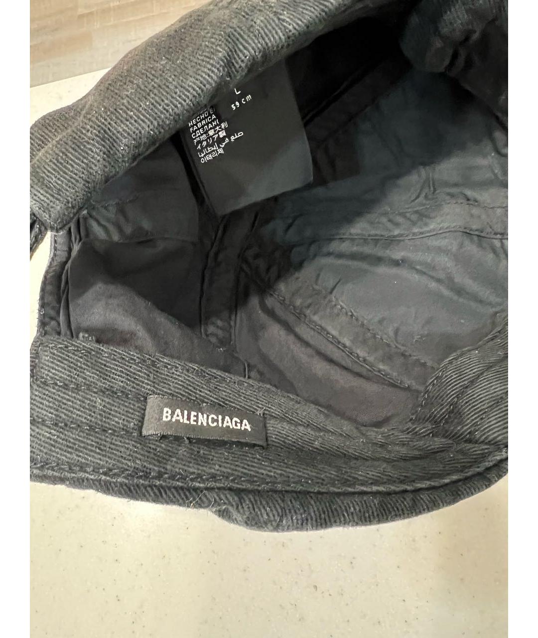 BALENCIAGA Черная хлопковая кепка/бейсболка, фото 7