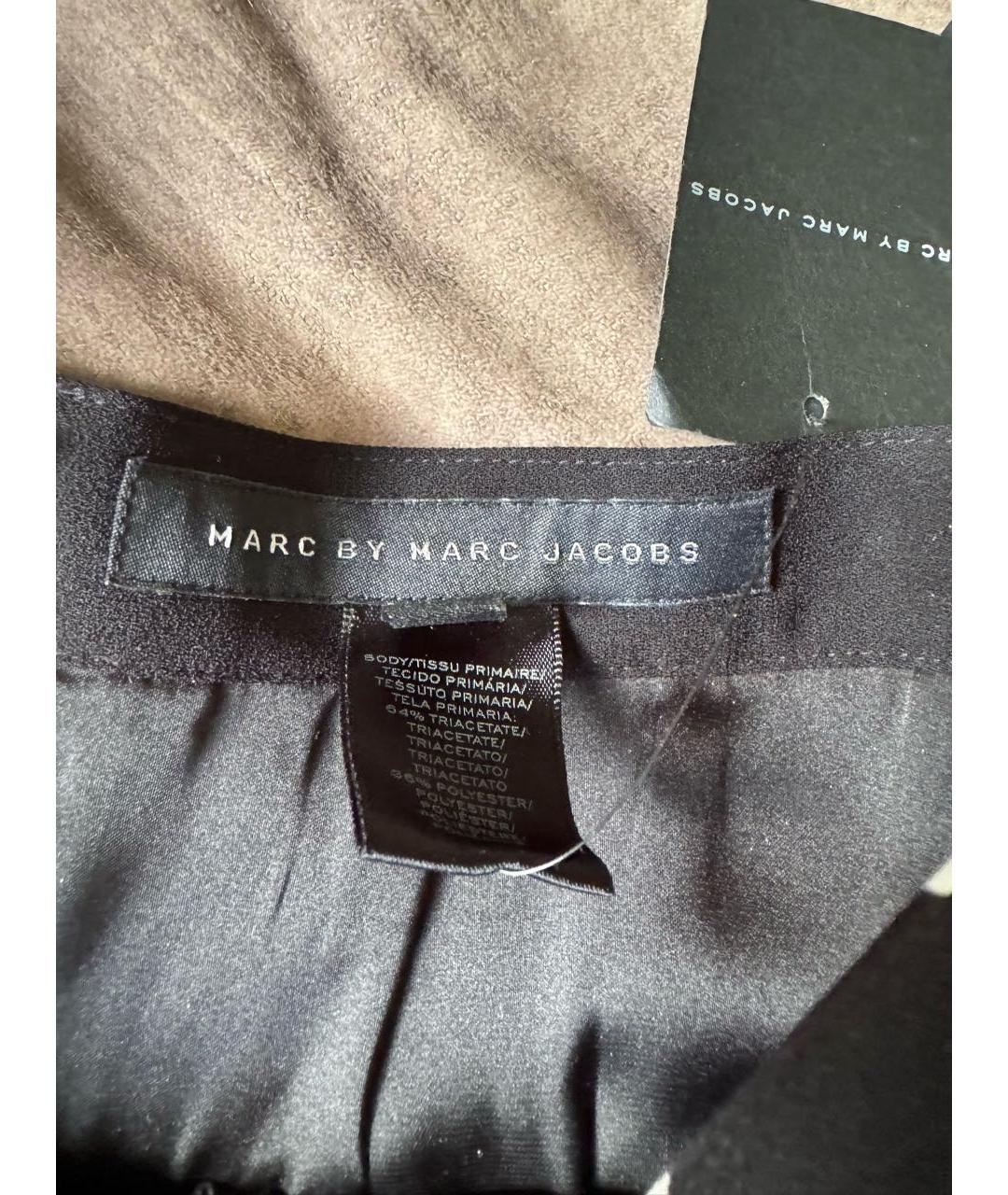 MARC BY MARC JACOBS Черная вискозная юбка миди, фото 7