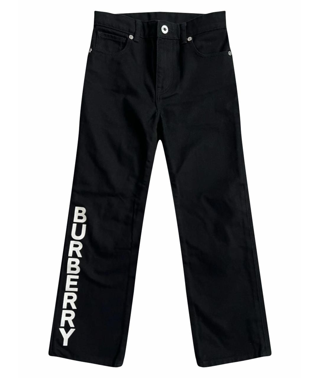 BURBERRY Черные деним детские джинсы, фото 1