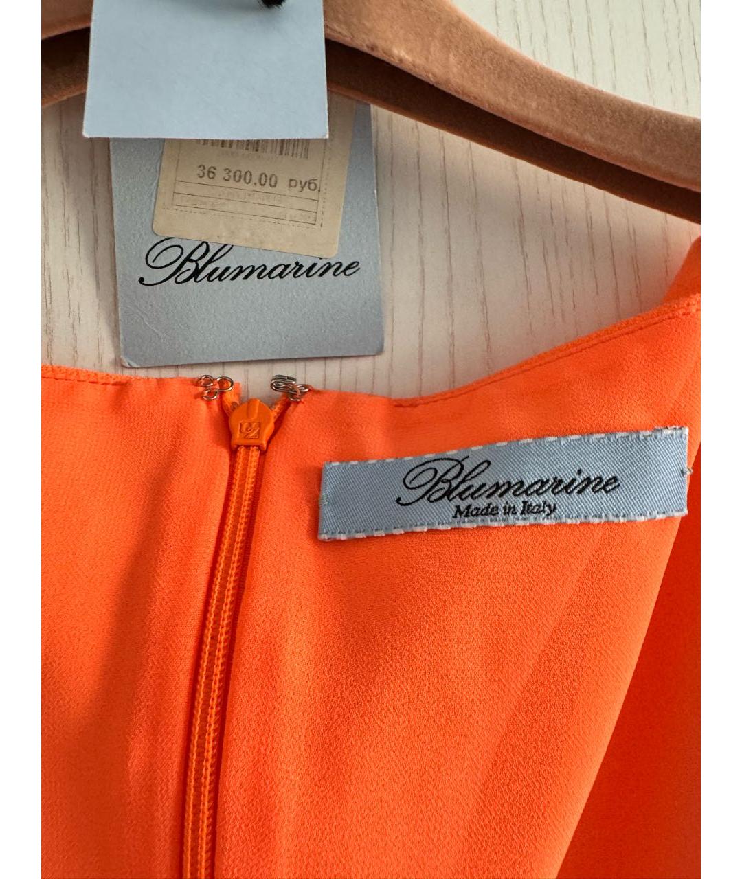 BLUMARINE Оранжевое повседневное платье, фото 3