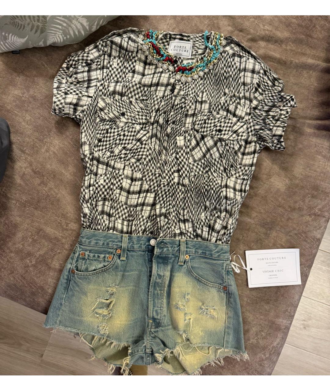 FORTE COUTURE Мульти деним комбинезон, фото 8