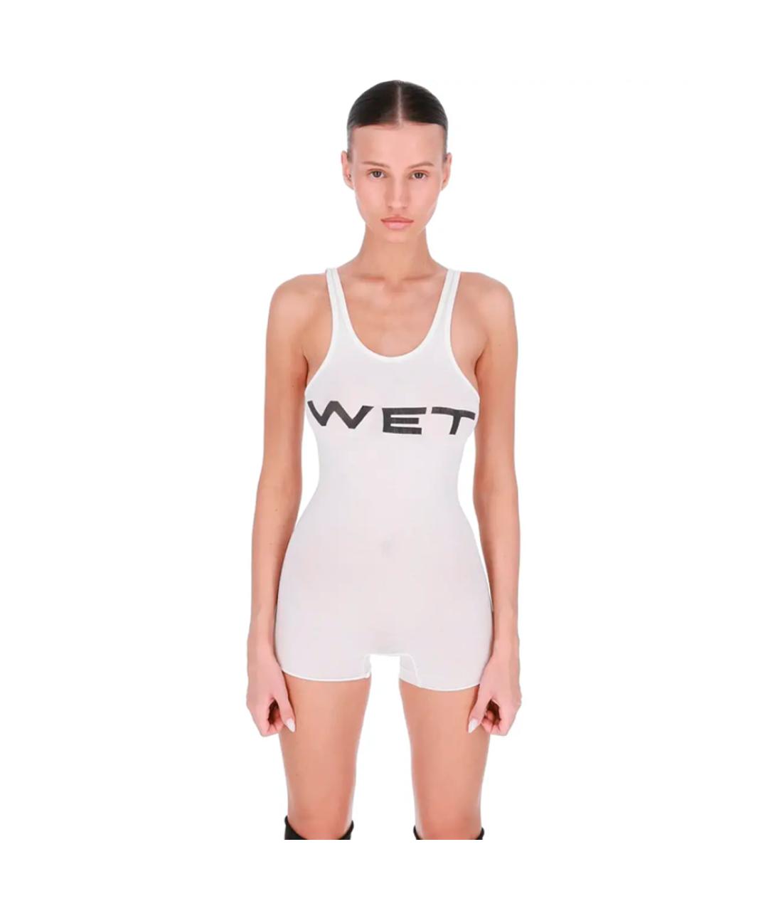YEEZY Белый хлопковый комбинезон, фото 2