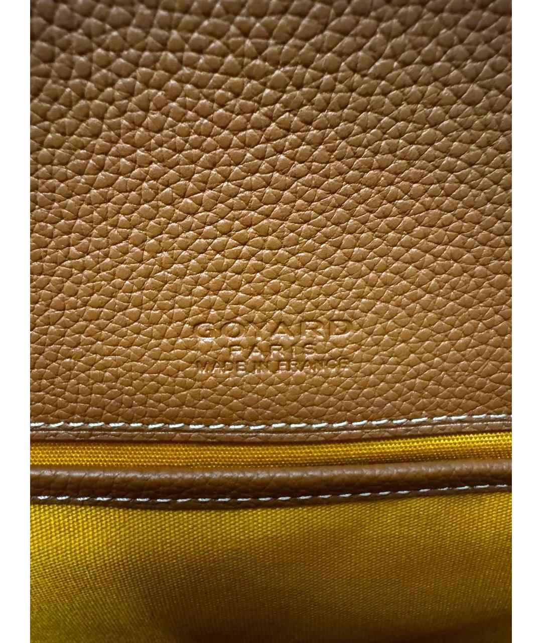 GOYARD Коричневая кожаная сумка на плечо, фото 8
