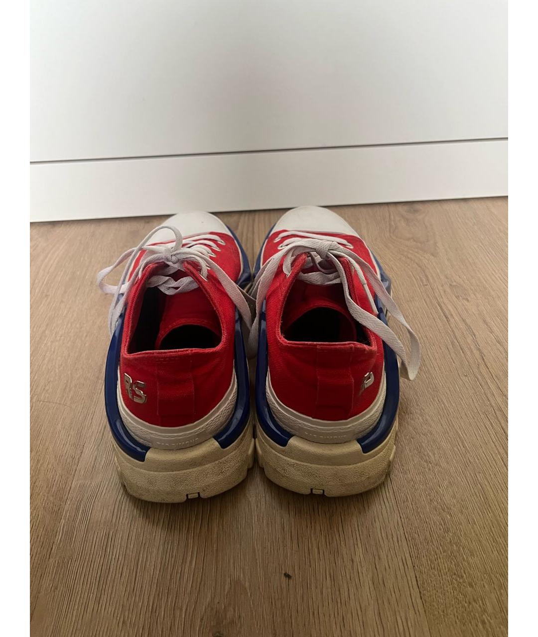 ADIDAS X RAF SIMONS Красные низкие кроссовки / кеды, фото 6