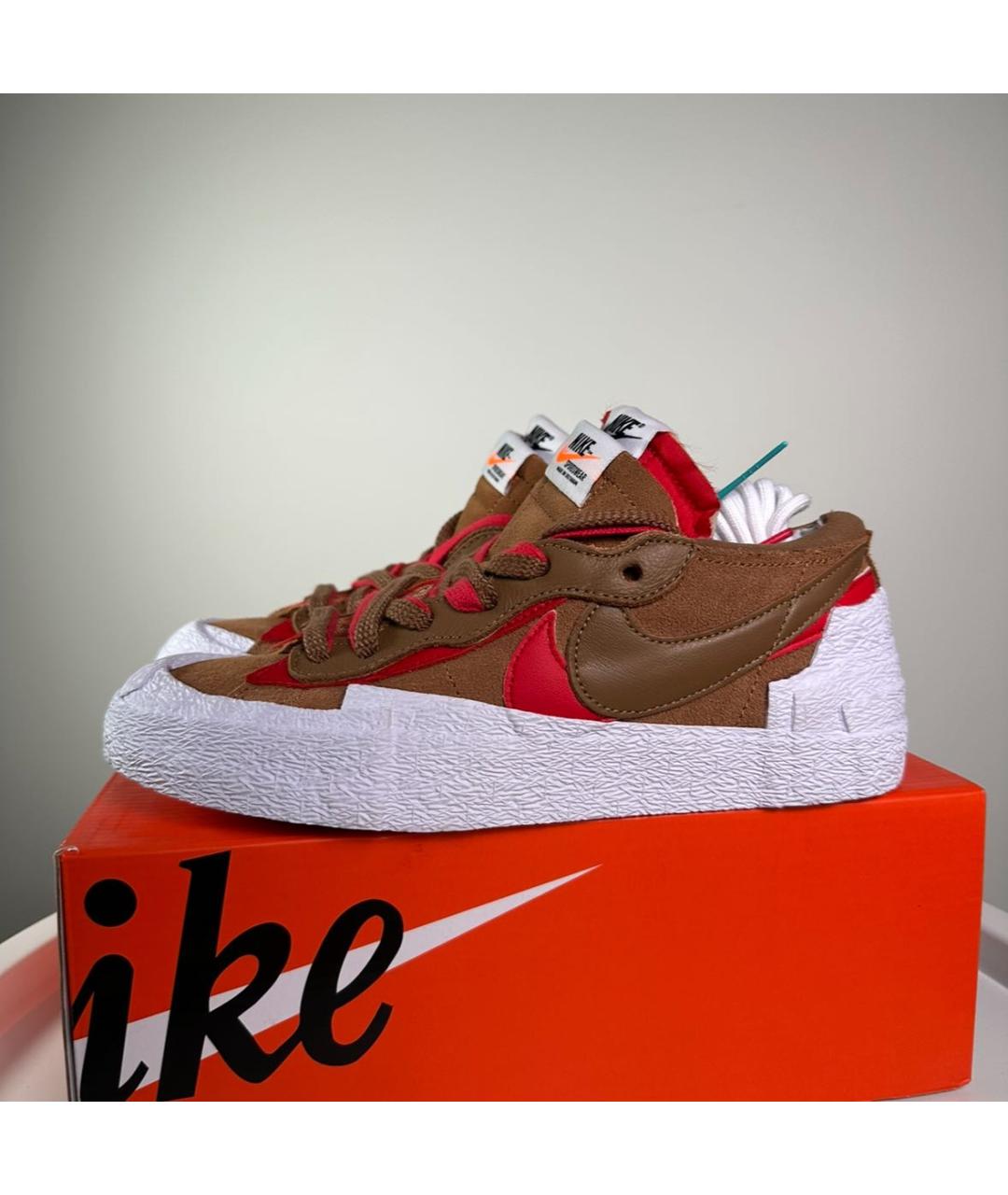 NIKE Коричневые замшевые кеды, фото 7